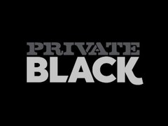 PrivateBlack - Hot Dark Brazilian Mel Sucks On Hard Big Black Cock! Thumb
