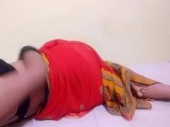 INDIAN BHABHI IN RED SAREE PLAY WITH PUSSY AND BIG BOOBS Thumb