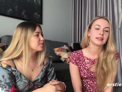 Sexy Blonde Amateur Lesbians Having Passionate Sex Thumb