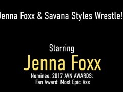 Hot Fighting Femmes Jenna Foxx & Savana Styles Think Eating Pussy Is Better Thumb