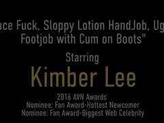 Ball Busting Boot Wearing Kimber Lee Wraps Her Soft Footwear Around A Dick! Thumb