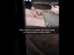 Cheating GF caught her BF's roommate Masturbating Thumb